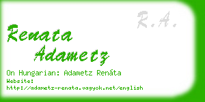 renata adametz business card